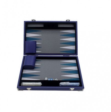Backgammon Prestige 30cm Bleu  Ikaipaka jeux & jouets Royan