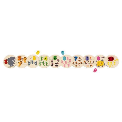 Puzzle J'apprends à compter janod Ikaipaka jeux & jouets Royan