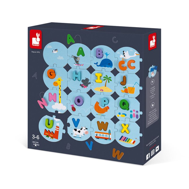 Puzzle J'apprend l'alphabet janod Ikaipaka jeux & jouets Royan
