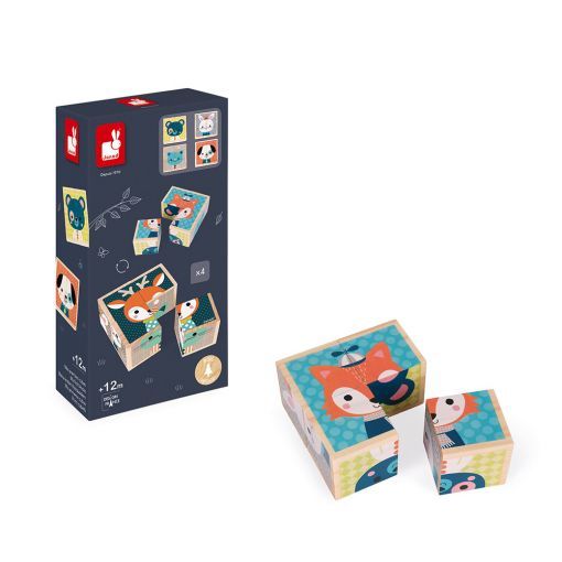 Mes premiers cubes Portraits de la forêt janod Ikaipaka jeux &