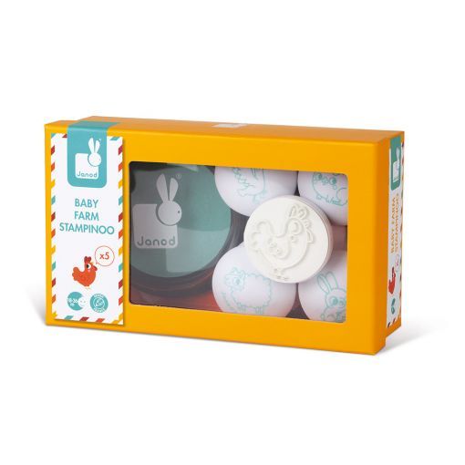 Coffret 5 Baby tampons Ferme Janod janod Ikaipaka jeux & jouets