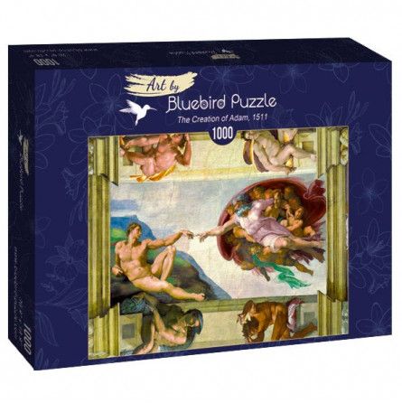 Puzzle 1000p La création d'Adam Michelangelo BlueBird Ikaipaka