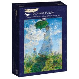 Puzzle 1000p Promenade Femme à l'ombrelle Monet BlueBird