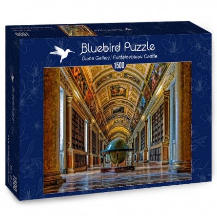 Puzzle 1500p Diana Gallery Fontainebleau castle BlueBird