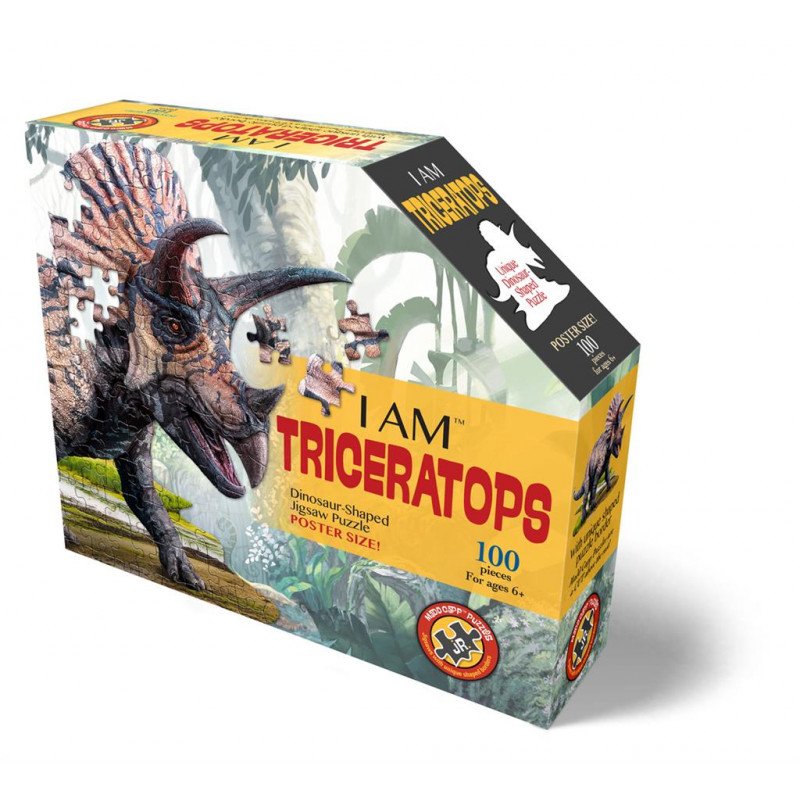 Puzzle 100p I AM Triceratops  Ikaipaka jeux & jouets Royan