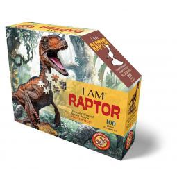 Puzzle 100p I AM Raptor  Ikaipaka jeux & jouets Royan
