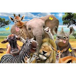 Puzzle 63p Selfie Africain  Ikaipaka jeux & jouets Royan