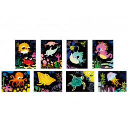 Scratch à gratter Amis de la mer  Ikaipaka jeux & jouets Royan