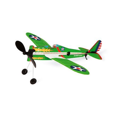 Avion à remonter élastique Scratch Ikaipaka jeux & jouets Royan