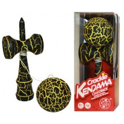 Kendama Crackle Jaune Boule 6 cm  Ikaipaka jeux & jouets Royan