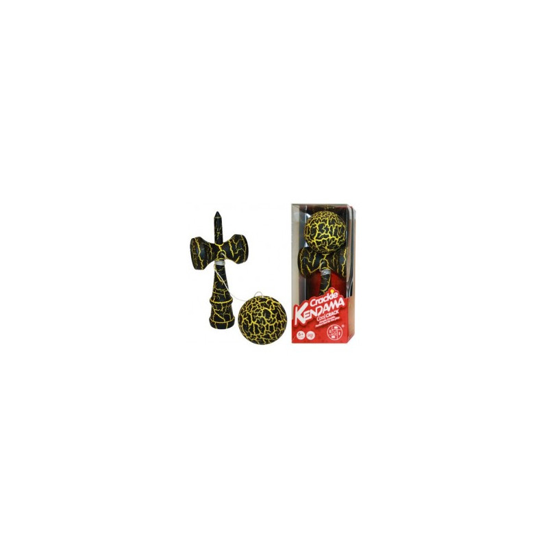 Kendama Crackle Jaune Boule 6 cm  Ikaipaka jeux & jouets Royan