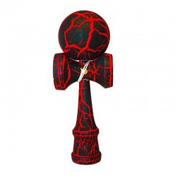 Kendama Crackle Rouge Boule 6 cm  Ikaipaka jeux & jouets Royan