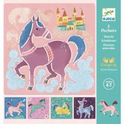 Pochoirs Cheveaux Djeco Ikaipaka jeux & jouets Royan