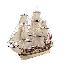Maquette Bois bâteau Hermione Lafayette  Ikaipaka jeux & jouets