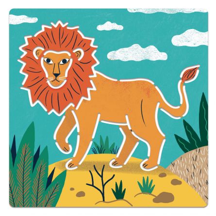 Pochoirs Animaux sauvages Djeco Ikaipaka jeux & jouets Royan