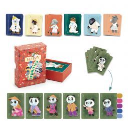 DIY Jeu de 7 familles à colorier Djeco Ikaipaka jeux & jouets