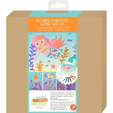 Cartes à paillettes Sirènes Artemio Ikaipaka jeux & jouets Royan