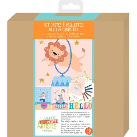 Cartes à paillettes Cirque Artemio Ikaipaka jeux & jouets Royan