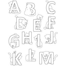 Tampon clear Alphabet Chats Artemio Ikaipaka jeux & jouets Royan