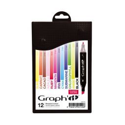 Graph'it Set 12 marqueurs Classic Colours Oz Ikaipaka jeux &