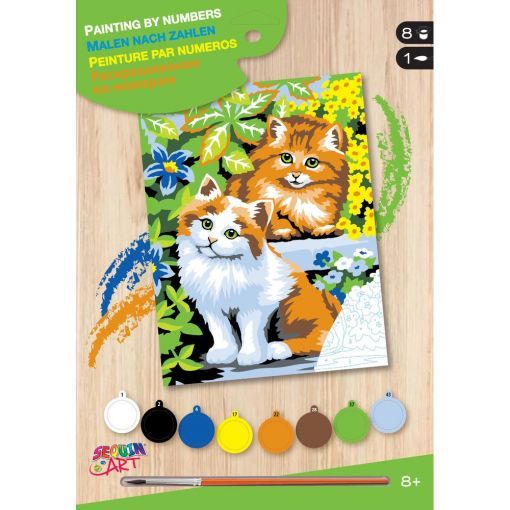 Peinture par n° débutant Chats coquins Oz Ikaipaka jeux &
