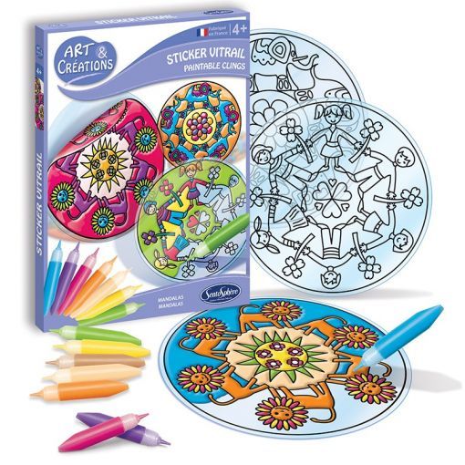 Art & Créations Stickers Vitrail Mandalas Sentosphere Ikaipaka