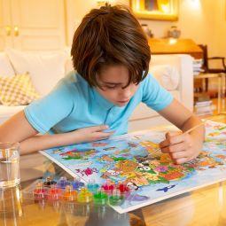 Aquarellum Géant Planisphère Sentosphere Ikaipaka jeux & jouets