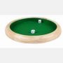 Piste de dés bois naturel 29 cm 3 Dés inclus.  Ikaipaka jeux &