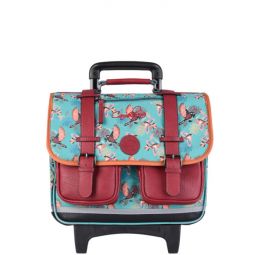 Cartable à roulettes 2C Oiseau Caméléon Caméléon Ikaipaka jeux