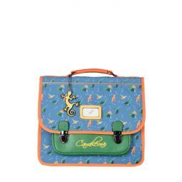 Cartable 2C 35cm Dino Blue Caméléon Caméléon Ikaipaka jeux &