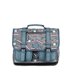 Cartable 2C 38cm Blue Skate Caméléon Caméléon Ikaipaka jeux &