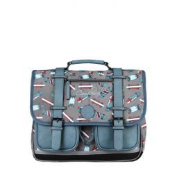 Cartable 2C 38cm Blue Skate Caméléon Caméléon Ikaipaka jeux &