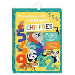 Ma première Pochette d'aimants chiffres AUZOU Ikaipaka jeux &