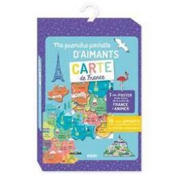 Ma pochette d'aimants Carte de France AUZOU Ikaipaka jeux &