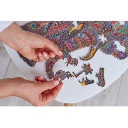 Puzzle bois Éléphant Impérial Créatif Puzzle Ikaipaka jeux &