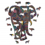 Puzzle bois Éléphant Impérial Créatif Puzzle Ikaipaka jeux &