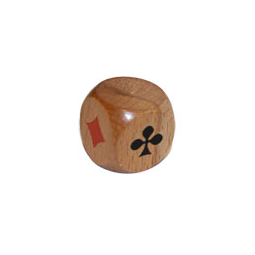 Dé Atout bois 30mm JEUJURA Ikaipaka jeux & jouets Royan