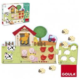 Puzzle Ferme 1 à 5 Goula Ikaipaka jeux & jouets Royan